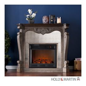Holly & Martin Oakhurst Electric Fireplace-Burnt Oak - 37-180-023-6-25