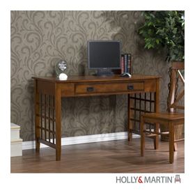 Holly & Martin Wyatt Computer Desk-Brown Mahogany - 55-257-020-6-20