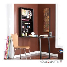 Holly & Martin Sadie Wall-Mount Craft Desk-Black - 25-211-017-0-01
