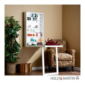 Holly & Martin Sadie Wall-Mount Craft Desk-White - 25-211-017-0-40