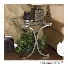 Holly & Martin Roxburgh End Table-Chrome - 01-208-024-4-07