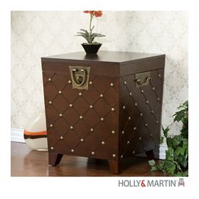 Holly & Martin Caldwell Trunk End Table-Espresso - 01-053-024-3-12