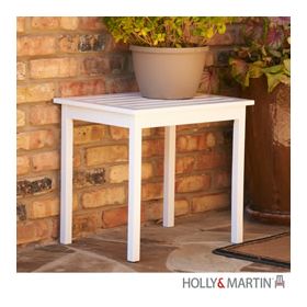 Holly & Martin Warren End Table-White - 71-250-024-3-40