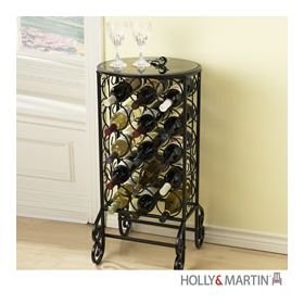Holly & Martin Monterey Glass Top Wine Table - 01-171-062-3-01