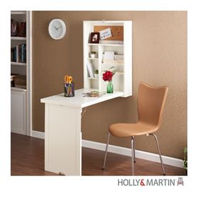 Holly & Martin Leo Fold-Out Convertible Desk-Winter White - 55-144-020-0-40