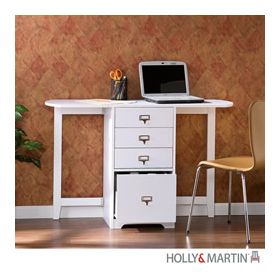 Holly & Martin Paige White Fold-Out Organizer & Craft Desk - 25-186-017-0-40