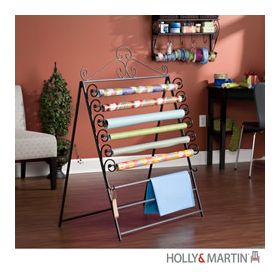 Holly & Martin Evelyn Easel/Wall Mount Craft Storage Rack-Black - 25-096-054-5-01