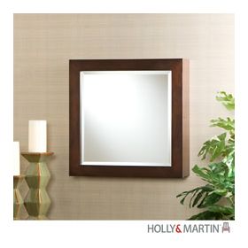 Holly & Martin Brielle Espresso Square Wall-Mount Jewerly Armoire - 57-045-059-3-12