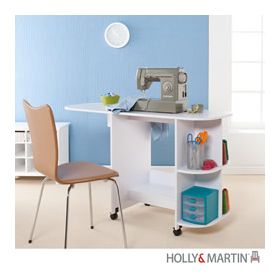 Holly & Martin Lydia White Sewing Table - 25-158-081-0-40