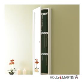 Holly & Martin Sophia Wall-Mount Jewelry Mirror-Frosty White - 57-228-059-3-40