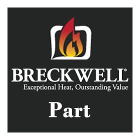 Part for Breckwell - Door Handle - P28, P2700, P2000 (Oak w/ Brass) - C-S-851