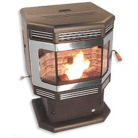Breckwell P2700 Mojave Deluxe Brushed Nickel Pellet Stove - SP2700PDBN