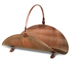 Napa Forge Kentfield Oval Wood Basket - Antique Copper - 19427