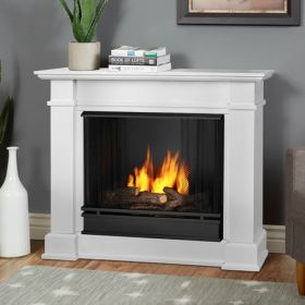 Real Flame Devin Gel Fireplace in White - 1220-W