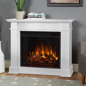 Real Flame Devin Electric Fireplace in White - 1220E-W