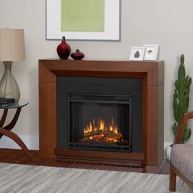 Real Flame Hughes Electric Fireplace in Vintage Black Maple - 3001E-VBM