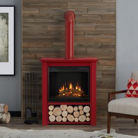 Real Flame Hollis Electric Fireplace Red - 5005E-R