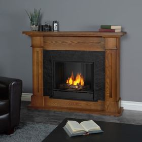 Real Flame Kipling Gel Fireplace in Burnished Oak - 6030-BO