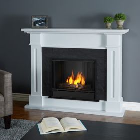 Real Flame Kipling Gel Fireplace in White - 6030-W