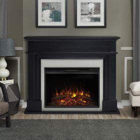 Real Flame Harlan Grand Electric Fireplace Black - 8060E-BLK