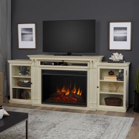 Real Flame Tracey Grand Entertainment Center Electric Fireplace in Black - 8720E-DSW