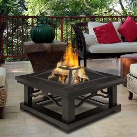 Real Flame Crestone Fire Pit with Brown Tile - 914-BRT
