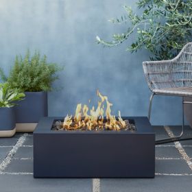 Real Flame Bryon Gas Fire Pit in Raven Black - C12700LP-RVN