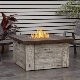 Real Flame Forest Ridge Gas Fire Table in Weathered Gray - C1600LP-WGR