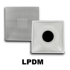 Metal-Fab Light Commercial-Perforated Diffuser Metal-6 Inch Collar - LPDM6