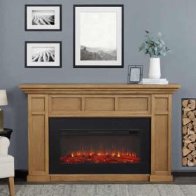 Real Flame Alcott Landscape Electric Fireplace in English Oak - 4130E-EO