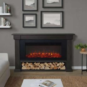 Real Flame Bristow Landscape Electric Fireplace in Weathered Wood - 4770E-WWD