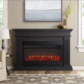 Real Flame Beau Landscape Electric Fireplace in Gray - 8080E-GRY