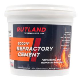 Rutland REFRACTORY CEMENT - Tub - 64 fl oz - 610