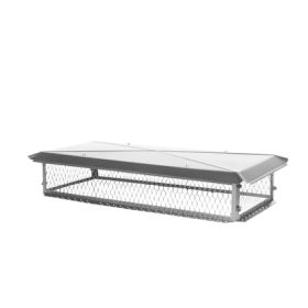 HY-C BigTop 14 x 34 Stainless Steel Multi-Flue Chimney Cap - 8 Height - BT1434K