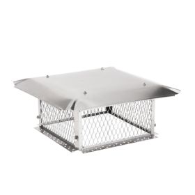 HY-C BigTop 17 x 17 Hinged Stainless Steel Multi-Flue Chimney Cap - 10 Height - BTH1717K-10W