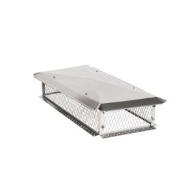 HY-C BigTop 17 x 41 Hinged Stainless Steel Multi-Flue Chimney Cap - 8 Height - BTH1741K
