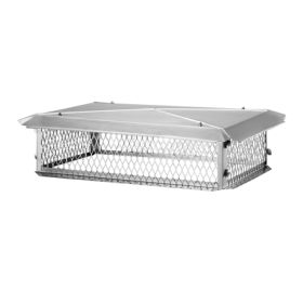 HY-C BigTop 14 x 30 Hinged Stainless Steel Multi-Flue Chimney Cap - 8 Height - BTH1430K