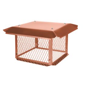 HY-C BigTop 14 x 14 Copper Multi-Flue Chimney Cap - 14 Height - CBT1414K-14W