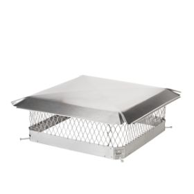 Draft King 20 x 20 Bolt-On Single Flue Stainless Steel Chimney Cap - SS2020U