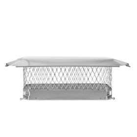 Draft King 9 x 18 Bolt-On Single Flue Stainless Steel Chimney Cap - SS918U
