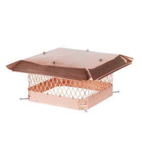 Draft King 13 x 13 Bolt-On Single Flue Chimney Cap - Copper - CP1313