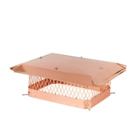 Draft King 18 x 13 Bolt-On Single Flue Chimney Cap - Copper - CP1318