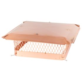 Draft King 18 x 18 Bolt-On Single Flue Chimney Cap - Copper - CP1818