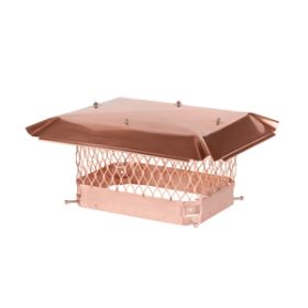 Draft King 13 x 9 Bolt-On Single Flue Chimney Cap - Copper - CP913