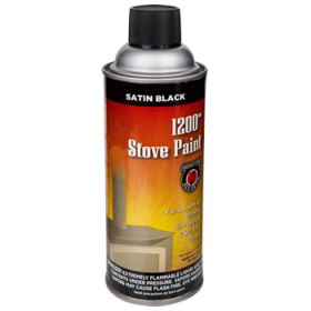 Meecos Red Devil Satin Black High Temp Stove Spray Paint - Part Number 405