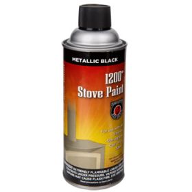 Meecos Red Devil Metallic Black High Temp Stove Spray Paint - Part Number 409