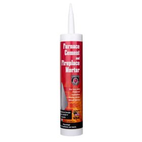 Meecos Red Devil Furnace Cement / Fireplace Mortar - Black - Cartridge - Part Number 120
