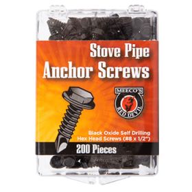 Meecos Red Devil Tek Head Stove Pipe Anchor Screws 200 Pack - Part Number 5200