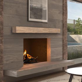 Pearl Mantel New River Non-Combustible 72" Wheat  finish