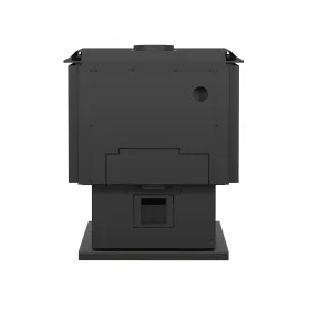 Drolet Escape 1800 EPA Wood Stove with Black Door Back view